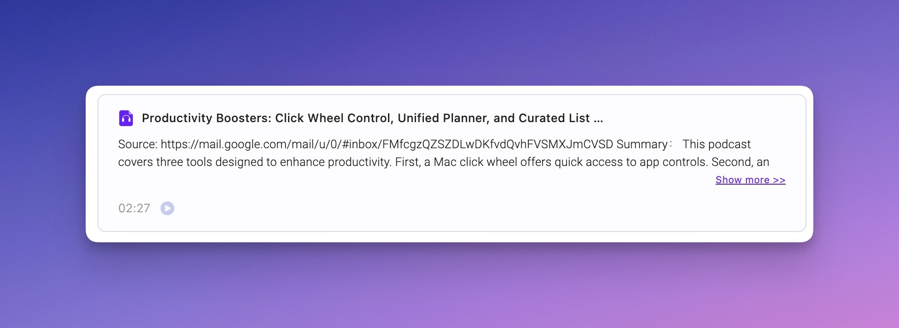 OmniAudio 网页中的效果